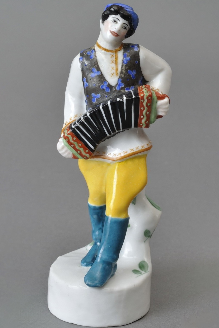Soviet Porcelain Figure Of Harmonist By Danko