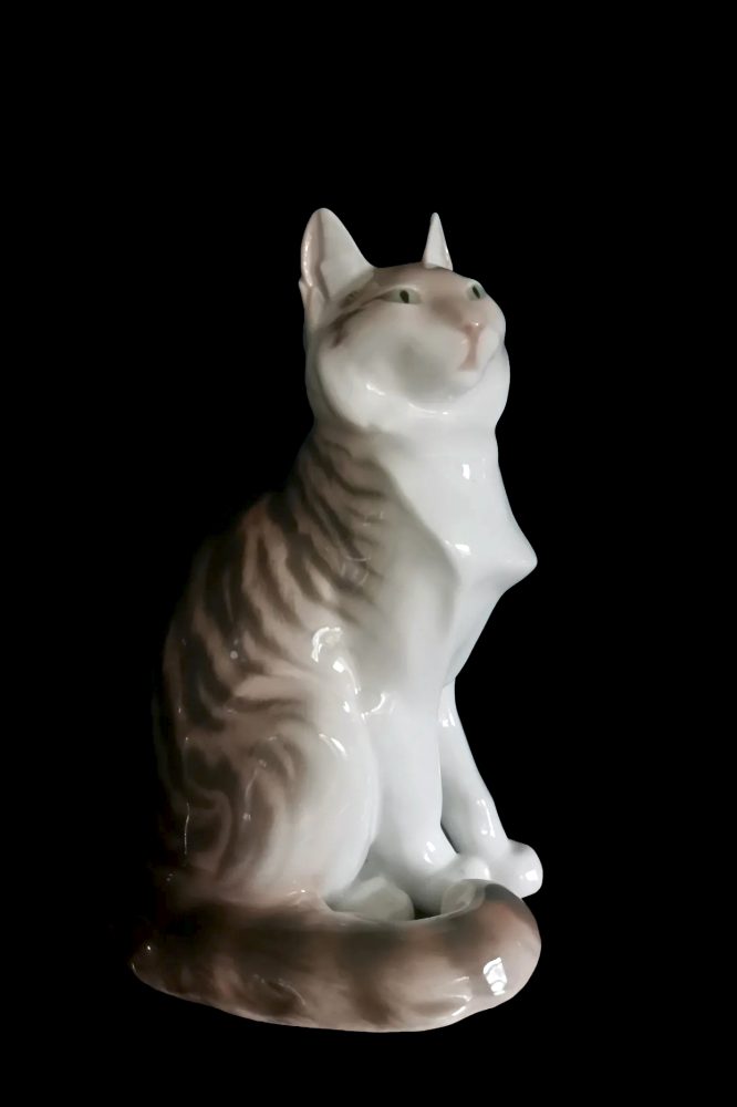 Kpm 10040 Figure Of Angora Cat By Anton Puchegger