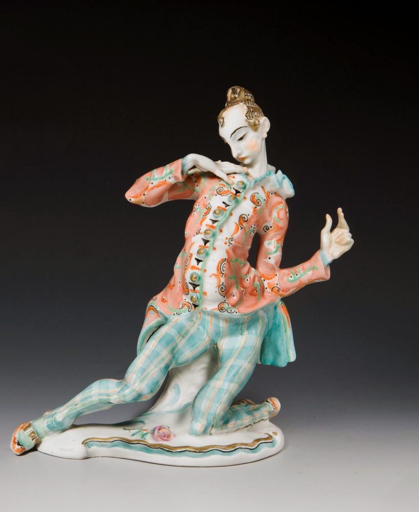 Kpm 11452 Figure Of Harlequin By Hermann Hubatsch