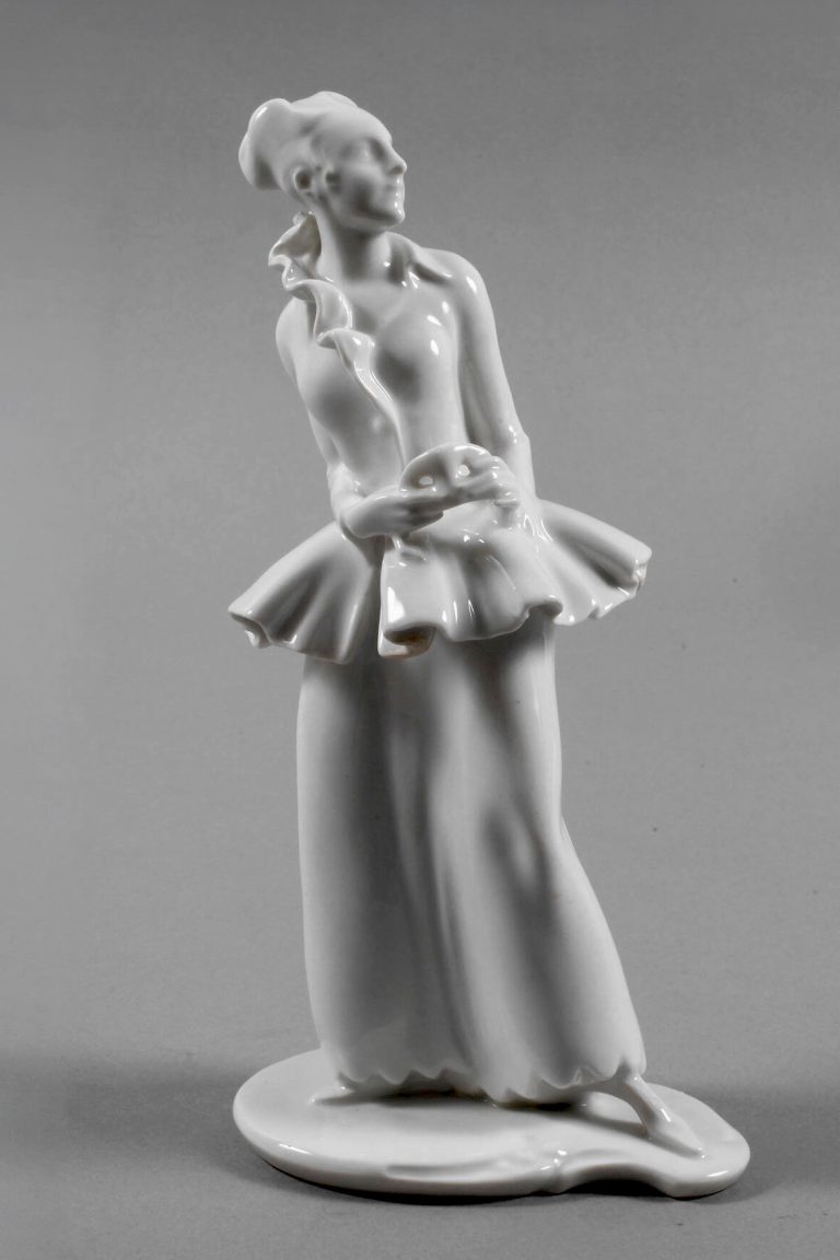 Kpm 11904 Figure Columbine With Mask By Hubatsch