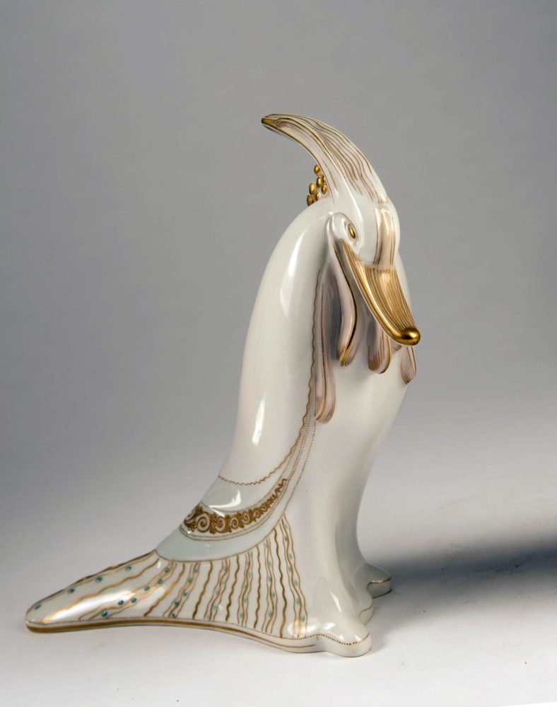 Kpm 9160 Flattery Satirical Bird Figure By Eduard Klablena