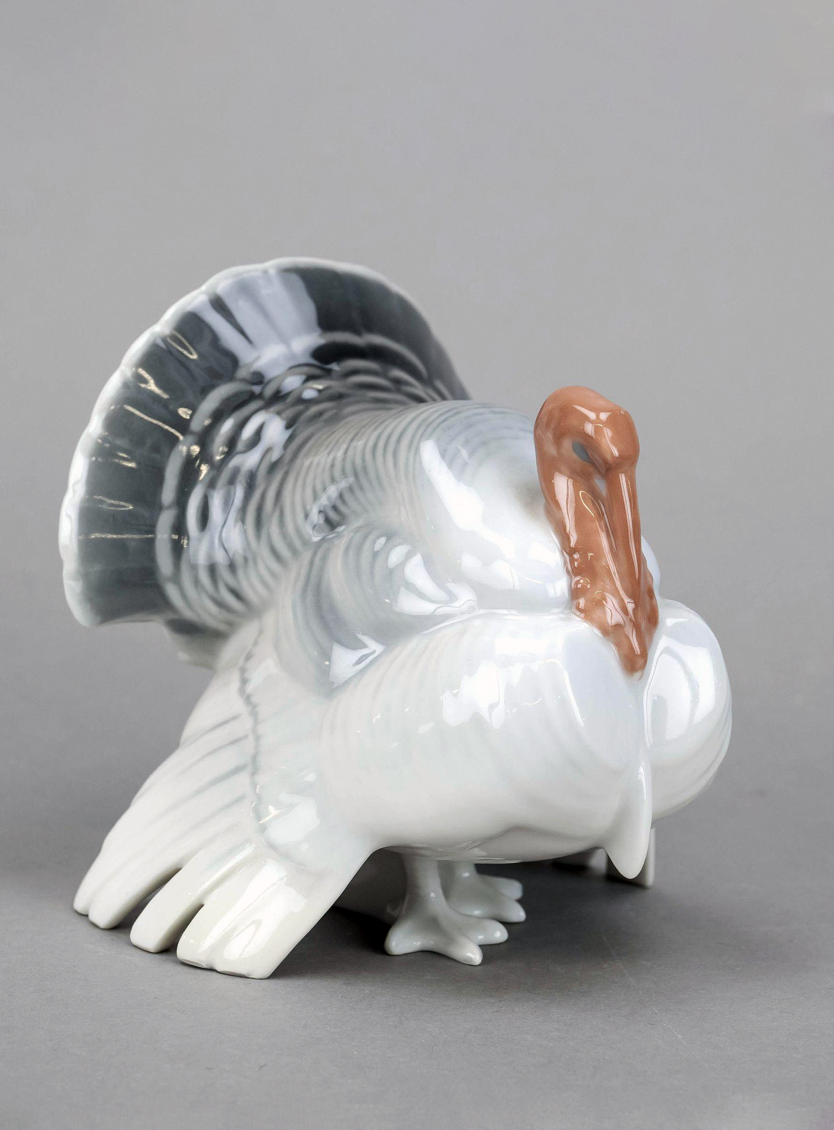 Kpm 9343 Figure Of Turkey By Wilhelm Robra