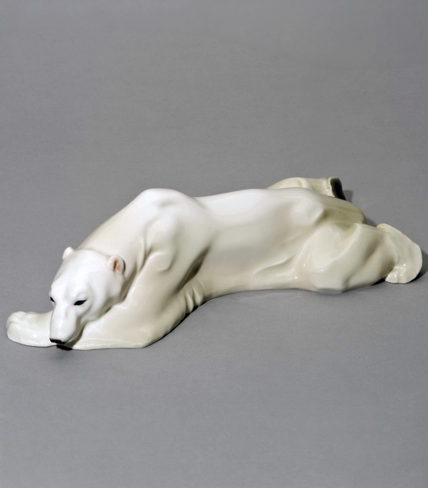 Kpm 9394 Figure Of Polar Bear By Anton Puchegger