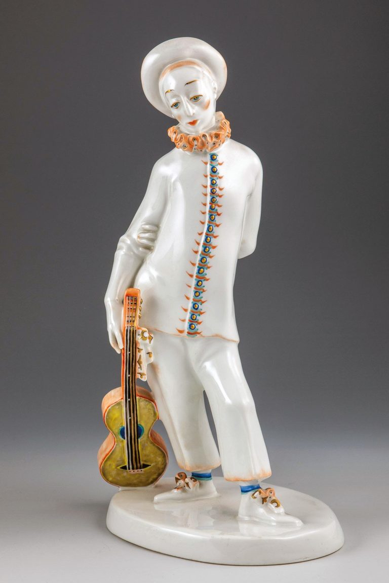 Kpm 9547 Figure Pierrot By Josef Wackerle