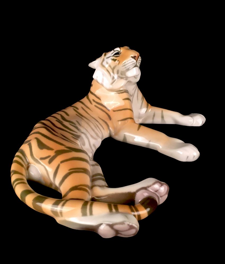 Kpm 9752 Figure Of Tiger By Anton Puchegger