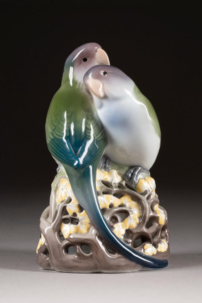 Kpm 9770 Figural Group Lovebirds By Wilhelm Robra