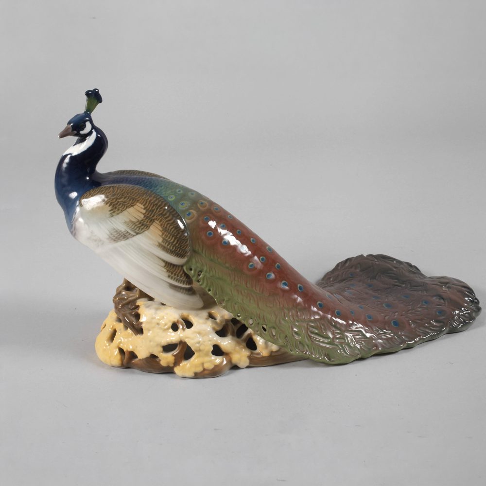 Kpm 9910 Figuren Peackok By Wilhelm Robra