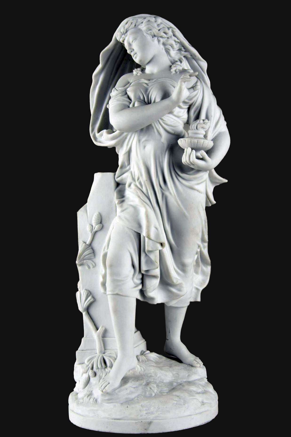 Russian Imperial Porcelain Factory Figural Allegory Of Night By Spiess
