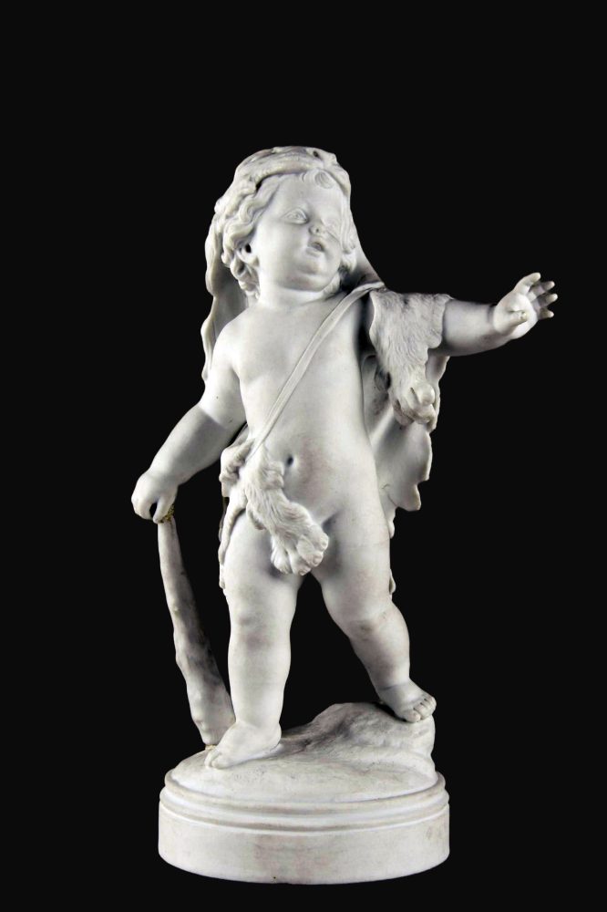 Russian Imperial Porcelain Factory Figure Boy Hercules By Spiess