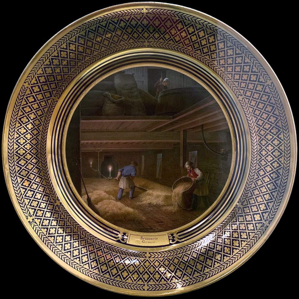 Sevres Plate From Service Des Arts Industriels Brasserie Germoir