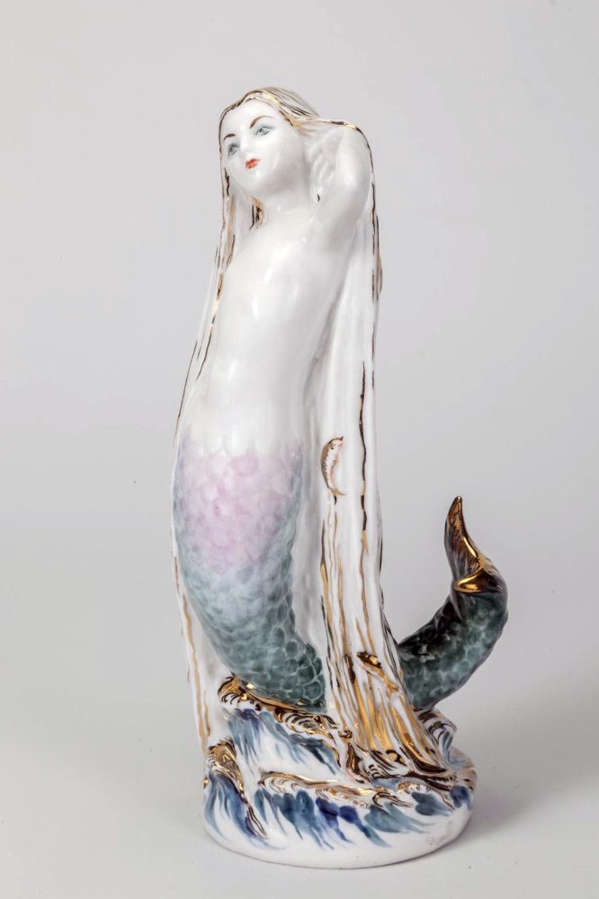Soviet Porcelain Figure Mermaid By Velikhova