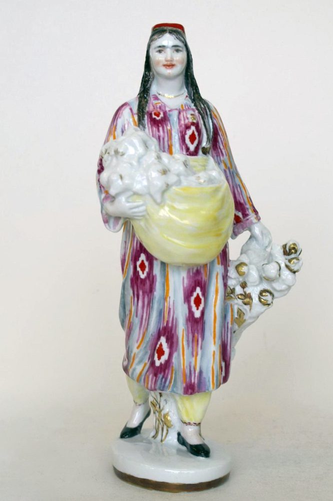 Soviet Porcelain Figure Uzbek Woman