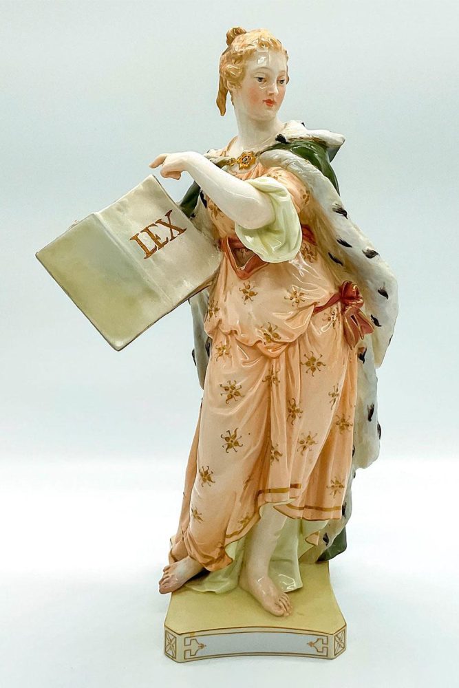 Kpm Russian Allegorical Figure Law