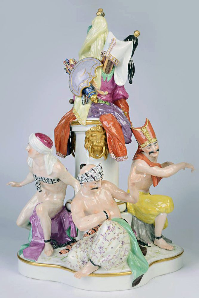 Kpm Russian Figural Group War Trophies 6