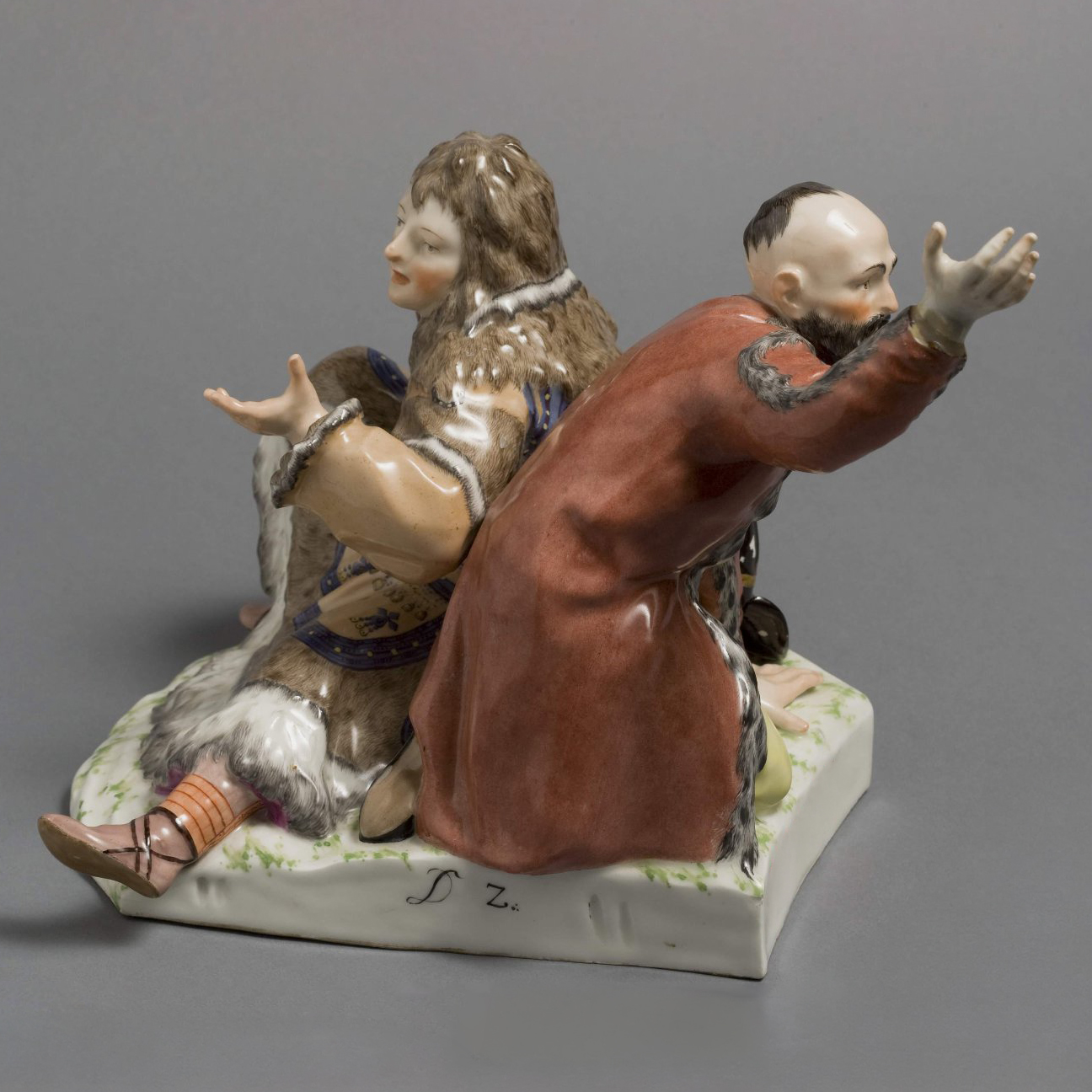 Kpm Russian Figural Group In Traditional Costume 03