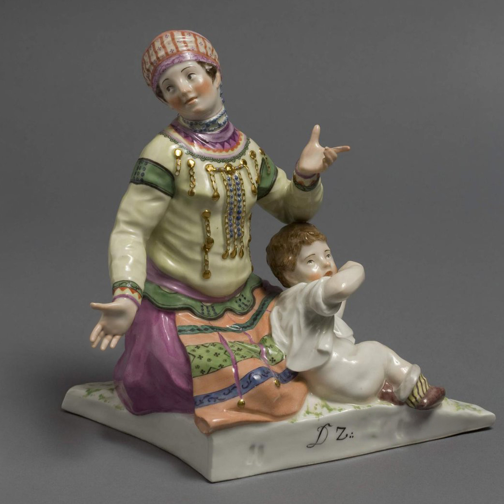 Kpm Russian Figural Group In Traditional Costume 15