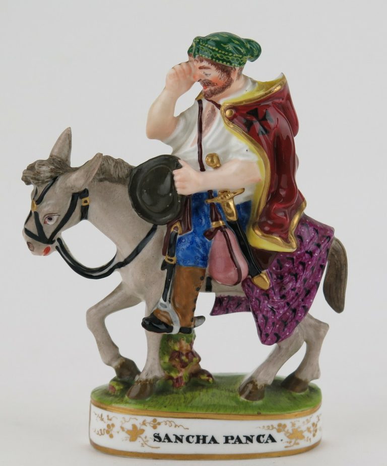 Minton 7 Flatback Figure Of Sancho Panza