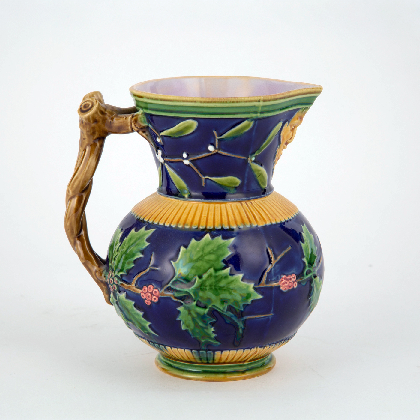 Minton 580 Majolica Christmas Jug