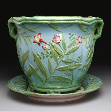 Minton 1629 Majolica Garden Pot 15in