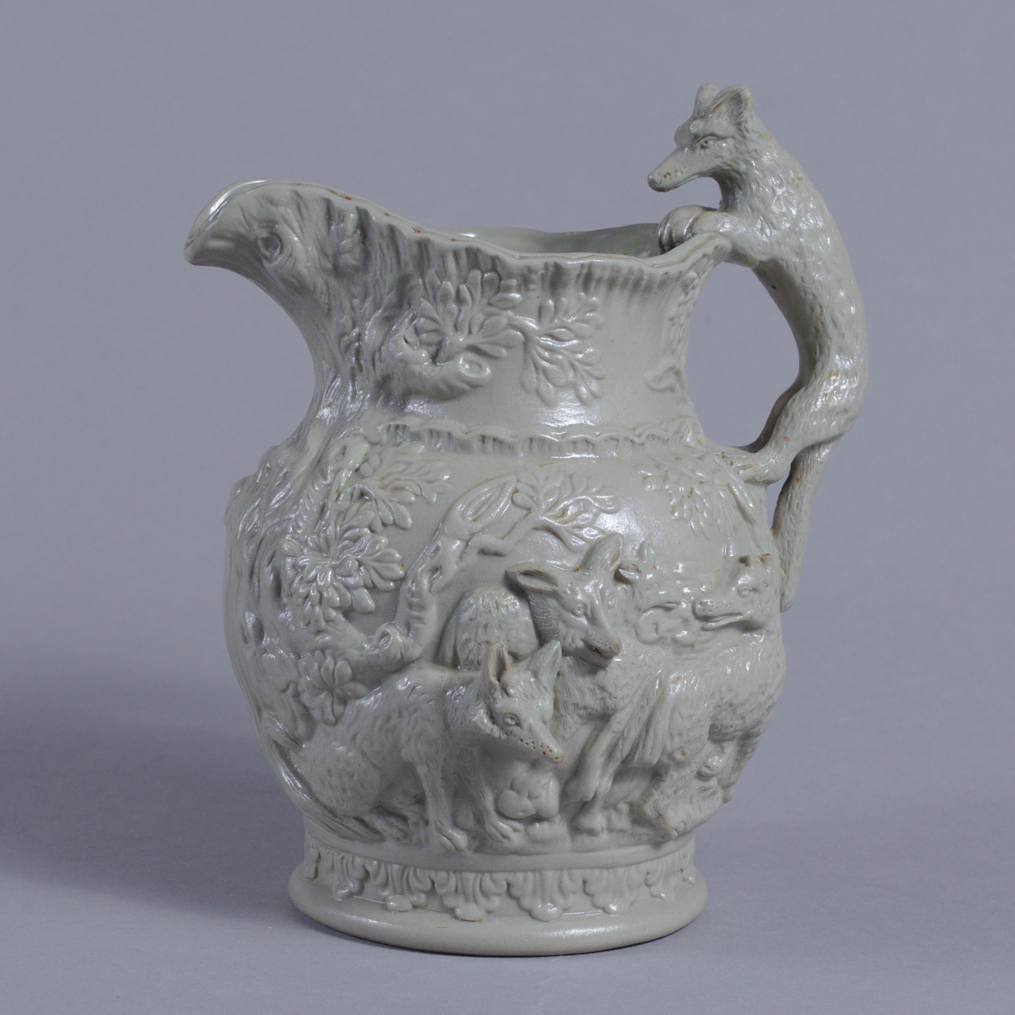Minton 17 Fox And Hound Relief Moulded Jug