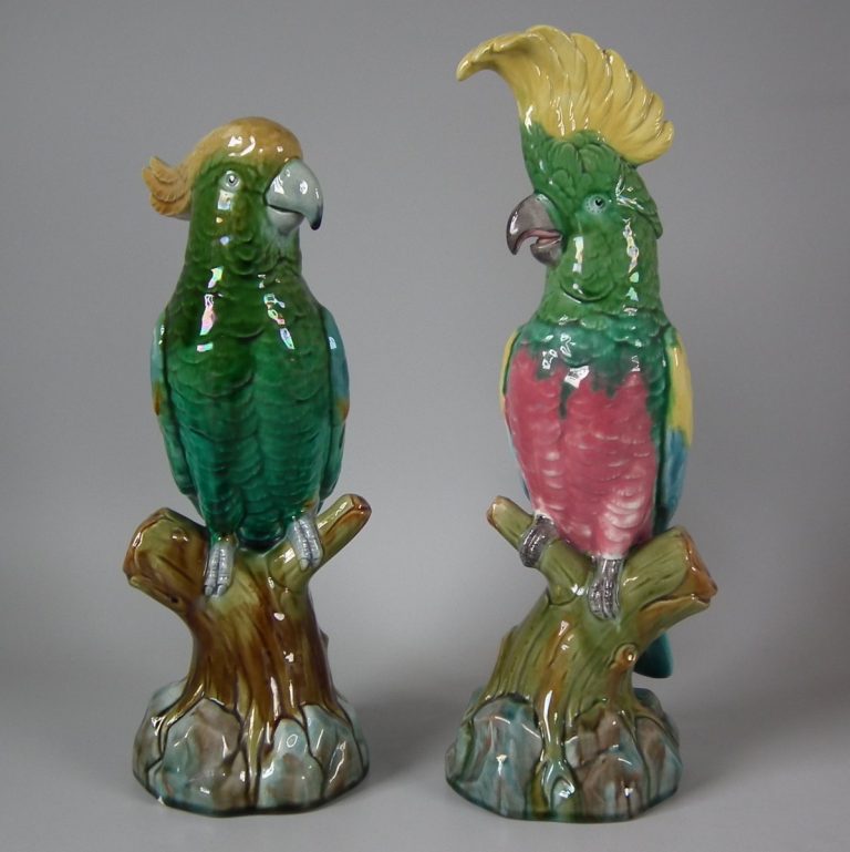 Minton 1846 1847 Majolica Parrots