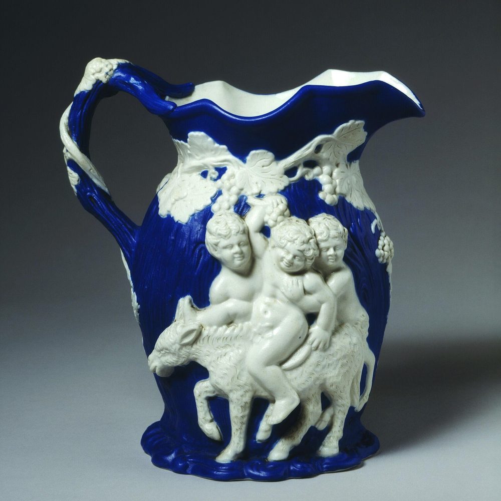 Minton 235 Silenus Jug Blue