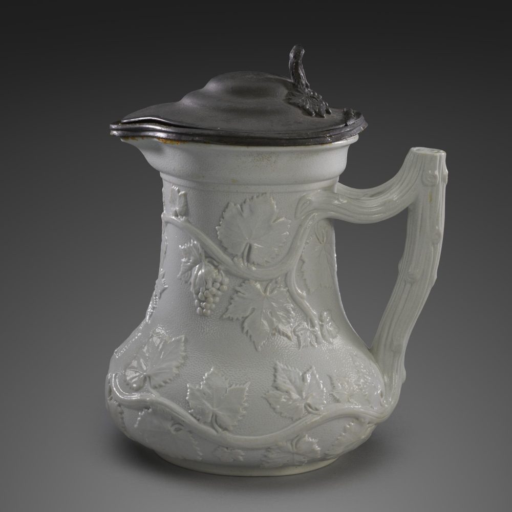 Minton 277 Stoneware Society Of Arts Jug With Pewter Lid