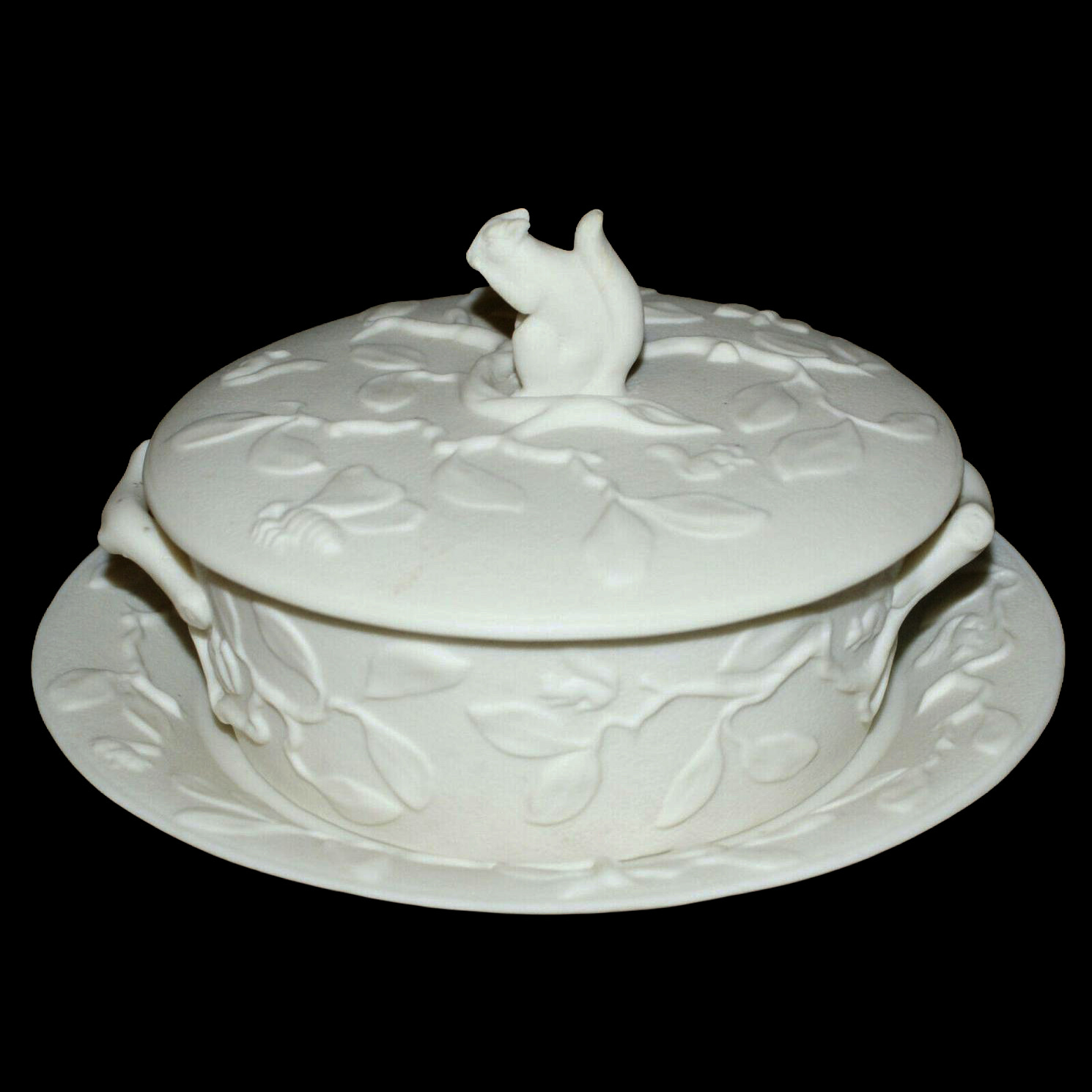Minton 355 Squirrel Butter Dish