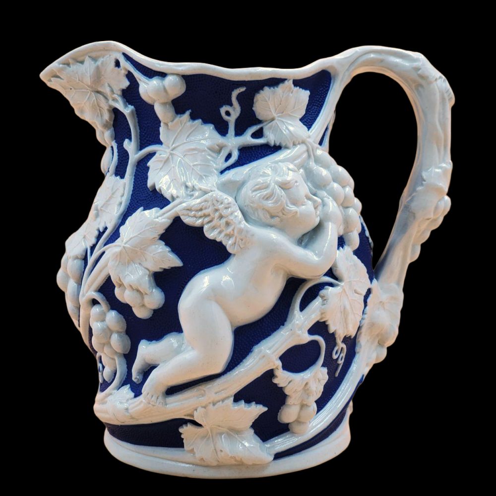 Minton 417 Jug With Cupid Relief