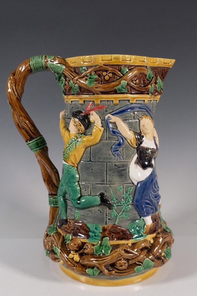 Minton 531 Majolica Tower Jug