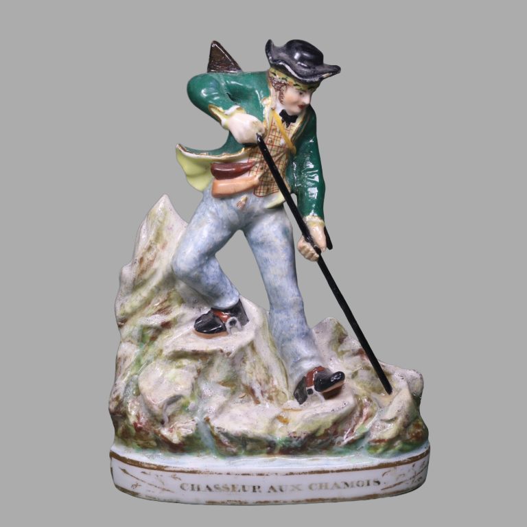 Minton 6 Porcelain Flatback Figure Of Chamois Hunter