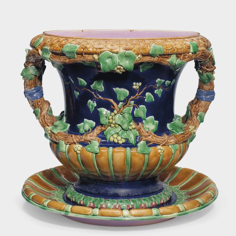Minton 628 Majolica Jardiniere