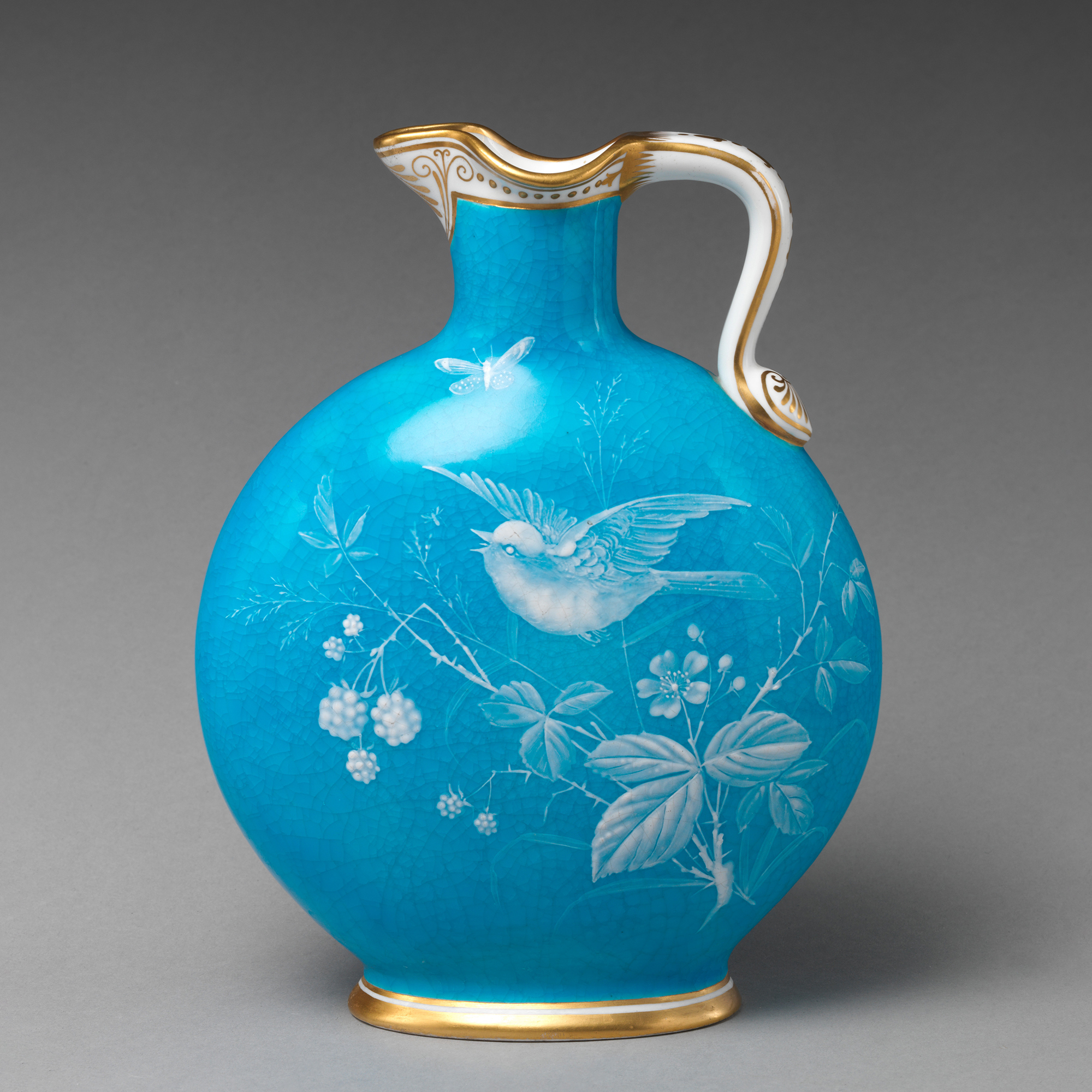 Minton 636 Jug In Limoges Enamel Style
