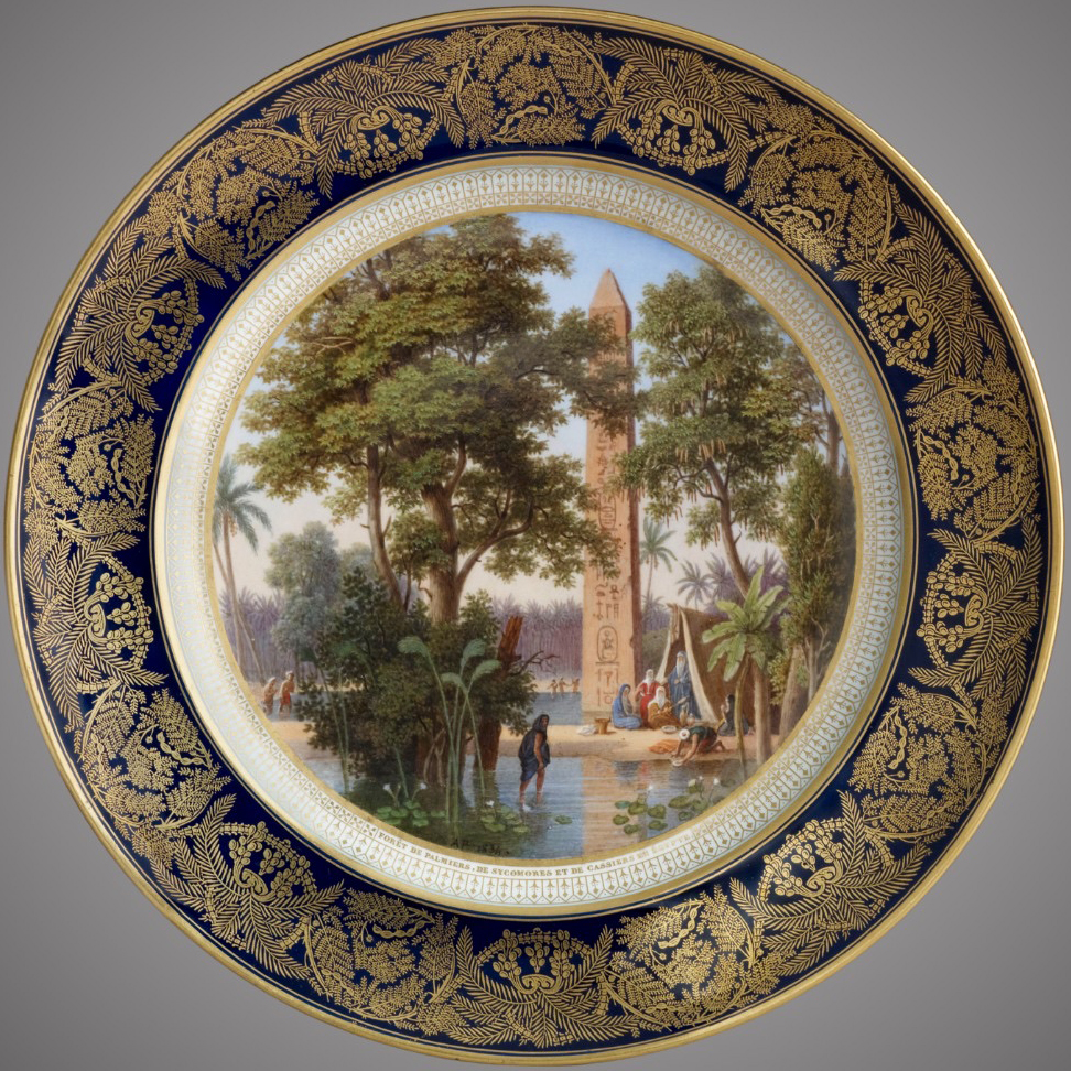 Sevres Plate Forestier Service Egypt