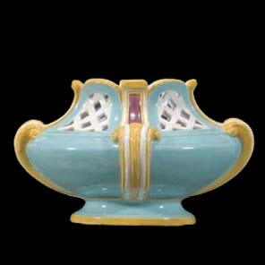 Minton 1070 Majolica Potpourri Vase