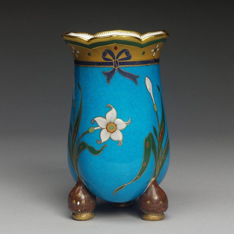 Minton 1200 Cloisonne Style Vase