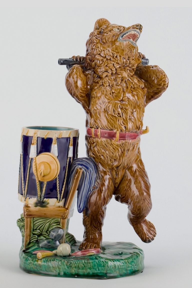 Minton 2029 Majolica Dancing Bear