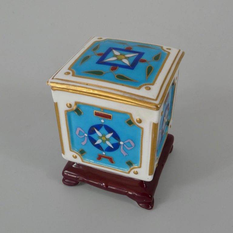 Minton Cloisonne Style Box And Cover By Christopher Dresser