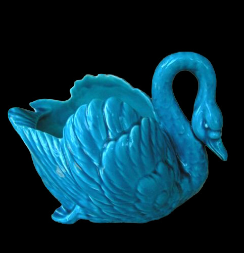 Minton 1817 Majolica Swan Jardiniere