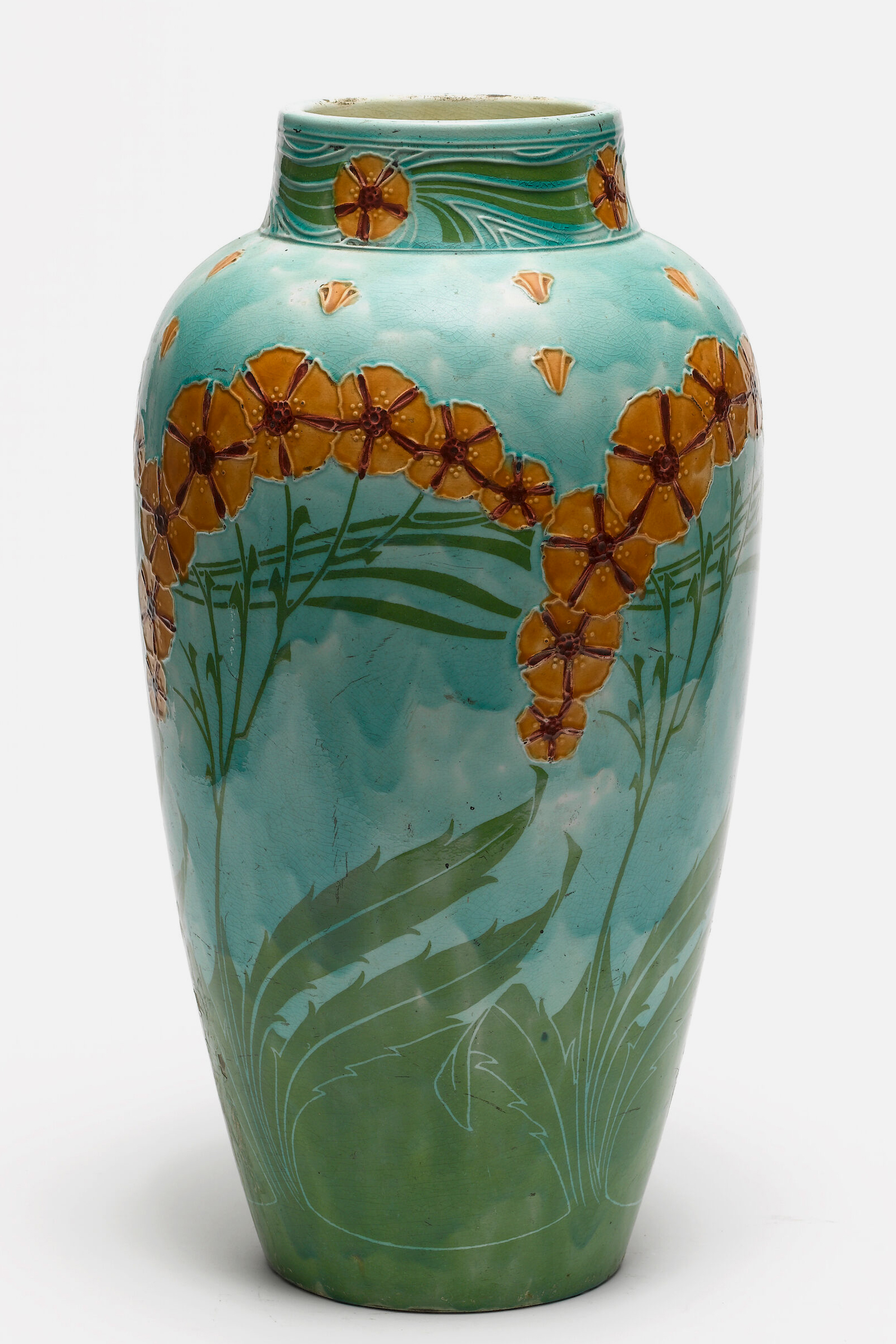 Minton 3573 Secessionist Pottery Floor Vase