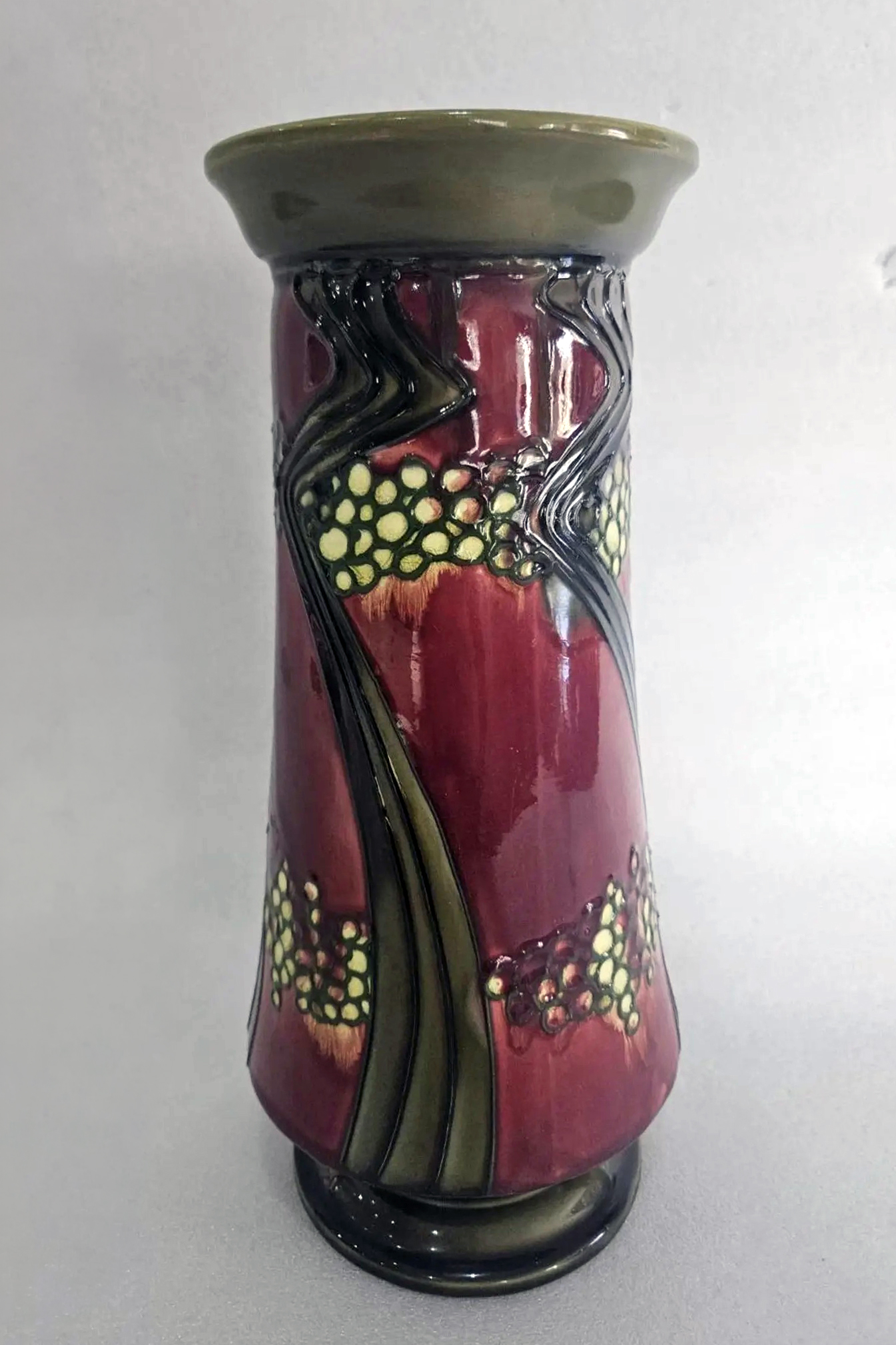 Minton 3759 Secessionist Pottery Two Handled Vase